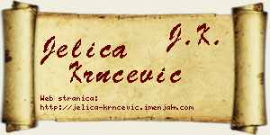 Jelica Krnčević vizit kartica